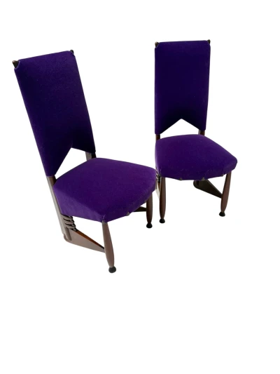 Pair of Amsterdamse School Chairs by Michel De Klerk for 't Woonhuys, 1916